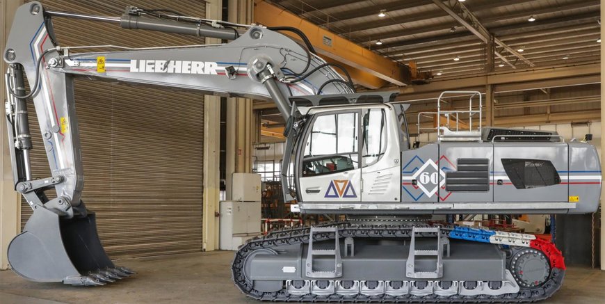 Jubilee : Excavator marking 60 years of Liebherr in France handed over to the Chavaz Père et Fils company